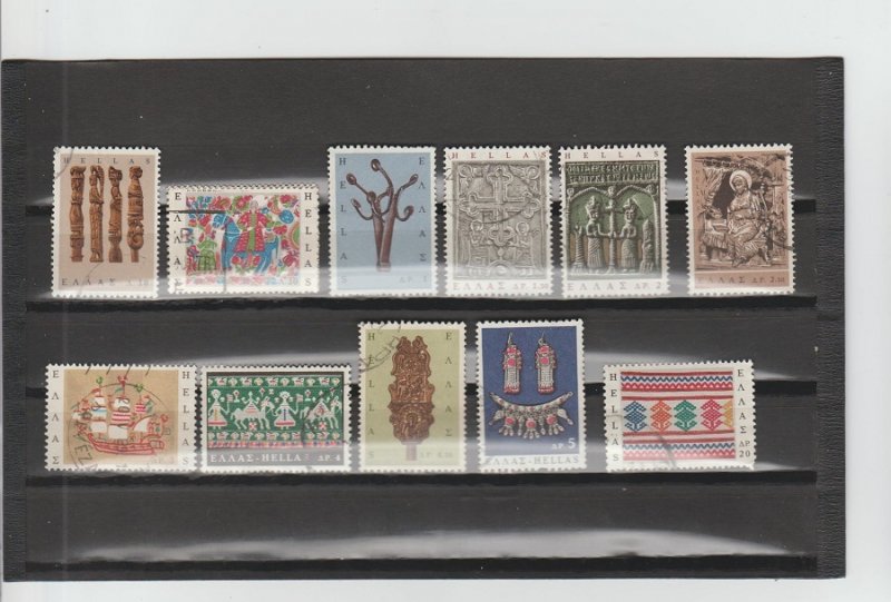 Greece  Scott#  864-875  Used  (1966 Popular Art)