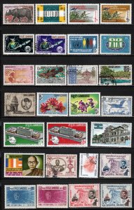 Cambodia - Assortment of 48 Different Stamps ~ Mint, CTO, Used, MX condition