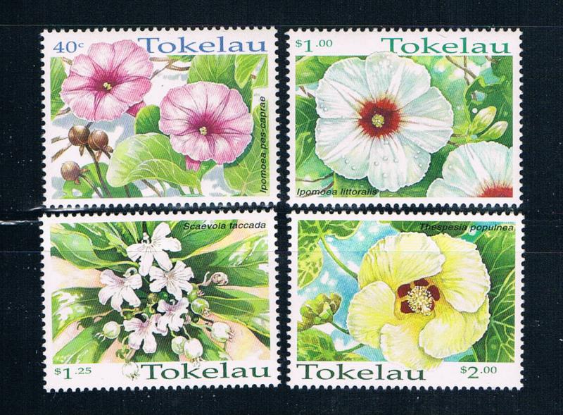 Tokelau 260-63 MNH set Flowers 1998 (T0084)
