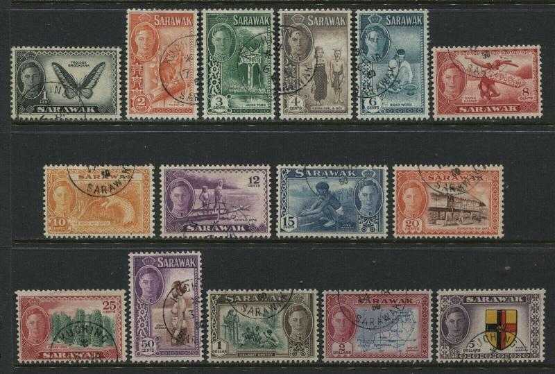 Sarawak KGVI 1950 complete set used 