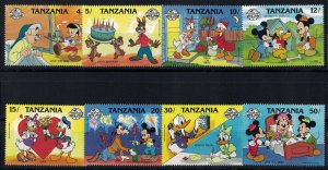 TANZANIA 1988 - Disney characters / complete set MNH