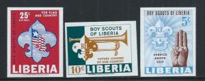 LIBERIA SC# 421-2 + C164  IMPF VF/MNH 1965