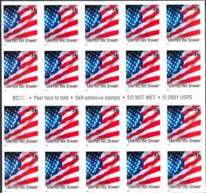 U.S. Scott #3549a Flag Stamps - Mint NH Booklet