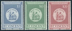 St Vincent AR4-AR6,MNH.Michel PC 4-6. 1980.Fiscal stamps. 1980.State Seal.