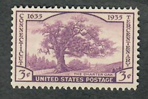 772 Connecticut MNH single (violet)