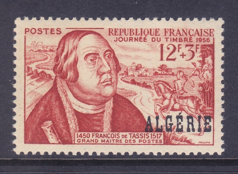 Algeria B85 MNH 1956 Francois de Tassis Stamp Day Issue Very Fine