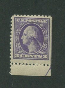 1909 US Stamp #333 3c Mint Never Hinged F/VF Regular Issue Type I Straight Edge