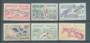 France 1953 Sports sg..1185-90 MH set of 6