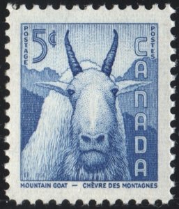 SC#361 5¢ National Wild Life Week: Mountain Goat Single (1956) MNH