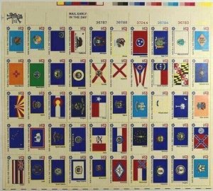 SCOTT 1633 - 1682 FLAGS PANE OF 50 STAMPS 13 CENTS  MNH