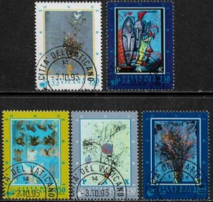 Vatican City #988-92 Used Set - United Nations 50th Anniversary