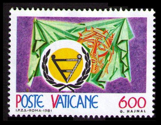 VATICAN 1981 INT'L YEAR OF THE DISABLED 600L #691 VF UNUSED (V728)