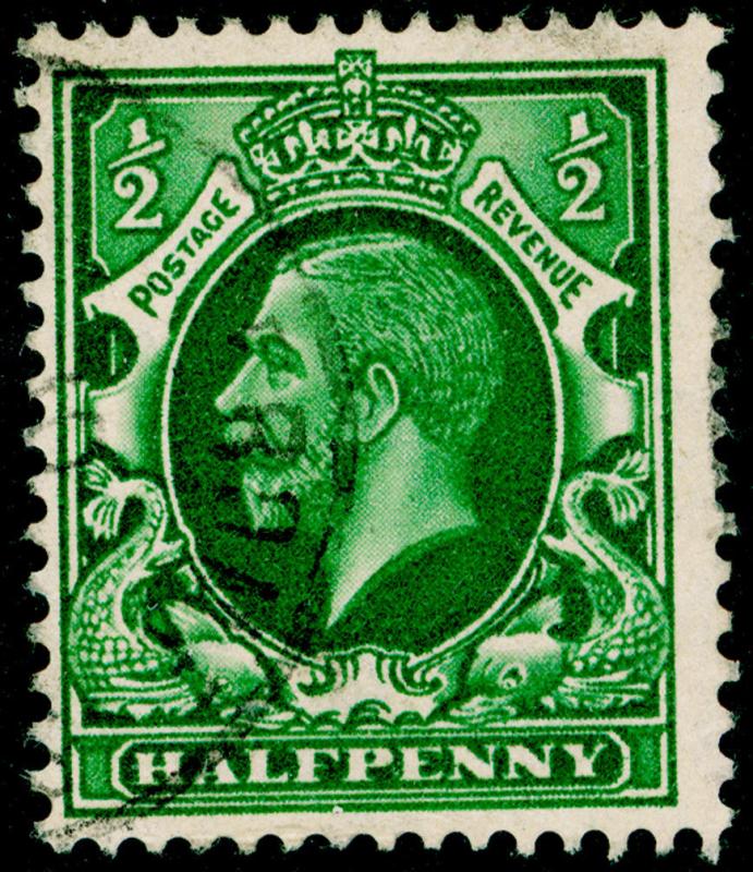 SG439, ½d green, FINE USED, CDS.