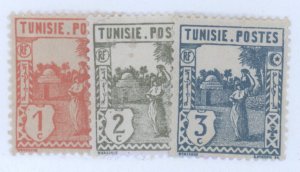 Tunisia, Scott #74-76, MH