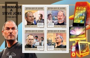 GUINEA 2011 SHEET STEVE JOBS APPLE COMPUTERS BILL GATES gu11703a