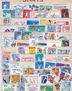 76 WW SPORTS ON STAMPS STARTS AT A LOW PRICE!