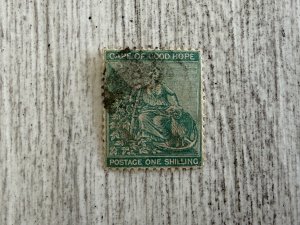 Cape of Good Hope #50 Used, 1sh, Hope and Symbols of Colony, 2024 SCV $1.25