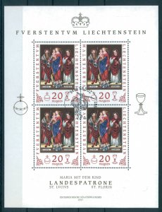 LIECHTENSTEIN, ST FLORIN MINISHEET 1997 FD