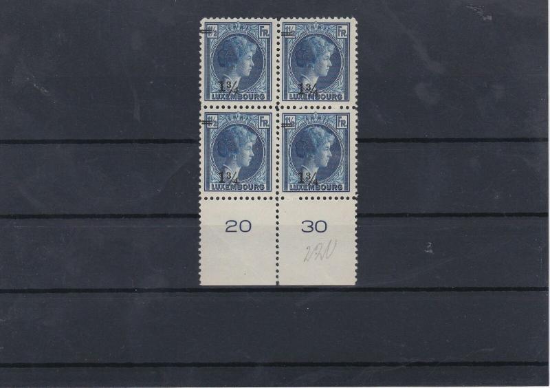 Luxembourg MNH 1926 Overprints Stamps Block Ref: R6695