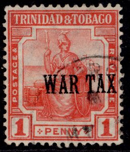 TRINIDAD & TOBAGO GV SG176, 1d red, FINE USED.