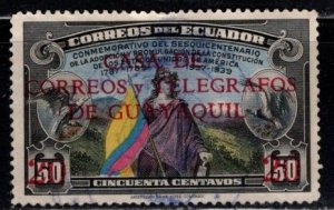 Ecuador - #RA46 US Constitution Surcharged - Used