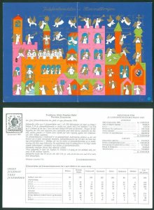 Denmark. 1970 Christmas Seal. Imprinted Sheet. Association Statement 1969.