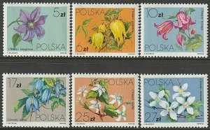 EDSROOM-9418 Poland 2610-2615 MNH 1984 Complete Flowers