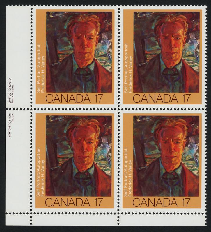 Canada 887-9 BL Plate Blocks MNH Canadian Painters, Art