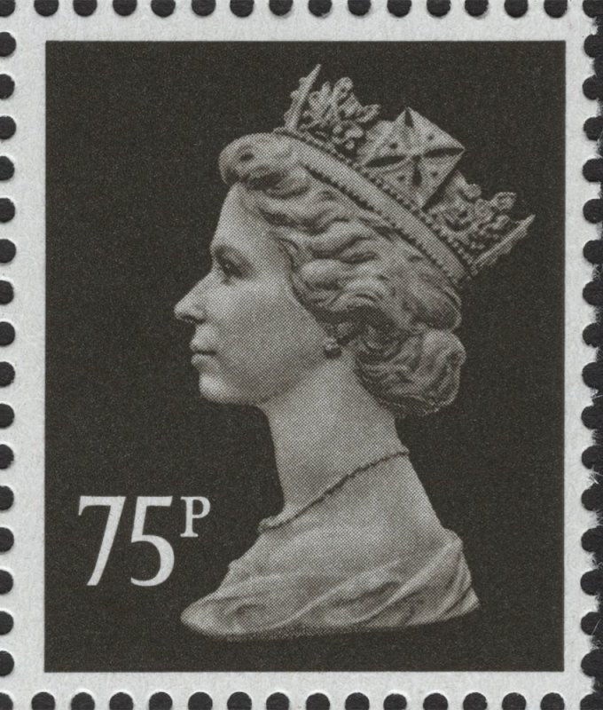 GB 1980 - 75p brownish grey and black - SGX1024 (DG750.3.2)