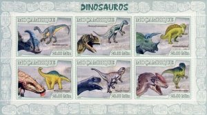 Mozambique 2007 MNH - Dinosaurs II. Sc 1780, YT 2402-2407, Mi 2970-2975