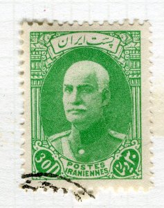 IRAN; 1938 early Reza Shah Pahlavi Birthday issue fine used 30d. value