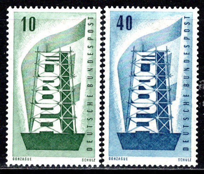 Germany Bund Scott # 748 - 749, mint nh