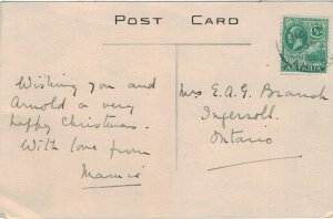 Antigua 1921 SG62 KGV 1/2d Definitive on Post Card