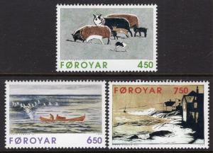 Faroe Islands 307-309 MNH VF