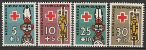 Netherlands New Guinea 1958 Sc B15-8 set MH