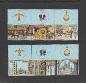 BARBUDA #263-264 1977 QE22 SILVER JUBILEE MINT VF NH O.G bb