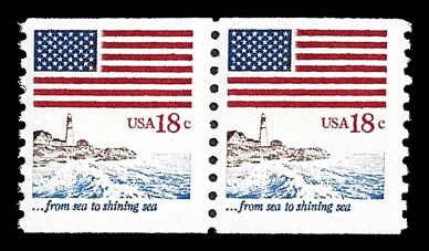 PCBstamps       US #1891 Coil Pair 36c(2x18c)Shining Sea, MNH, (30)