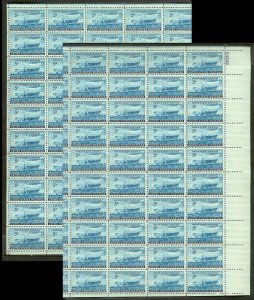 UNITED STATES (50) Complete Sheets Stamps ALL Mint Never Hinged FV=$99+