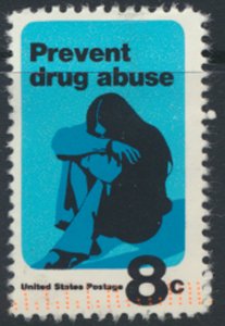 USA SC# 1438 Used  - Prevent Drug Abuse 1971 see scan 