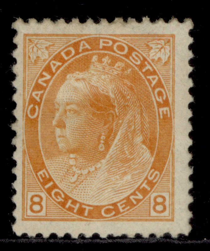 CANADA QV SG161, 8c orange-yellow, M MINT. Cat £130.