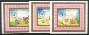 Yemen(Arab rep.) C70-72 MNH Food day/Animals/proofs