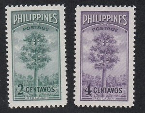 Philippines # 550-54, Red Lauan Tree, Mint LH, 1/3 Cat.