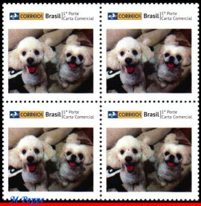 3258-03 BRAZIL 2013  DOGS, DOMESTIC ANIMALS, RHM C-3310, BLOCK MNH