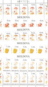 Moldova 1996, Mushrooms 5 m/s (= 10 sets), MNH