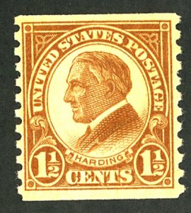 U.S. #598 MINT OG NH