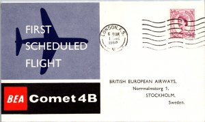 Norway FFC 1960 - BEA Comet 4B - London To Stockholm - J7410