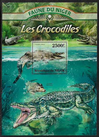 Niger #1172 MNH S/Sheet - Crocodiles