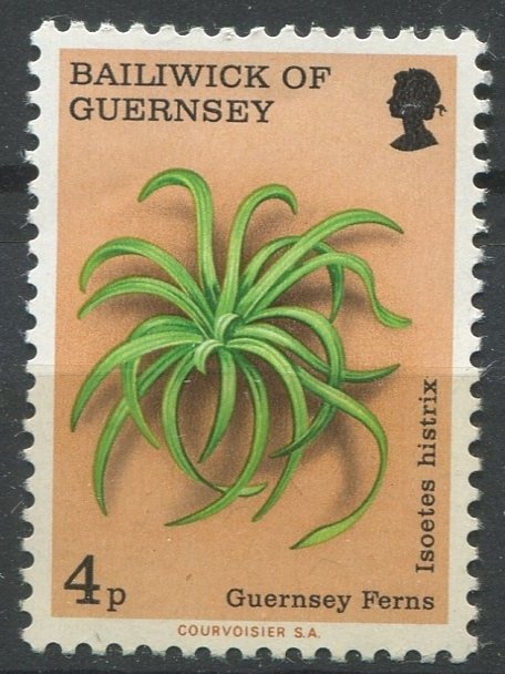 Guernsey  Sc#120 MNH, 4p multi, Guernsey Ferns (1975)