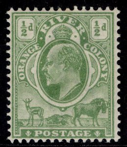 SOUTH AFRICA - Orange Free State EDVII SG139, ½d yellow-green, M MINT.