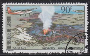 Dijabouti 492 Aircraft over Volcano 1979